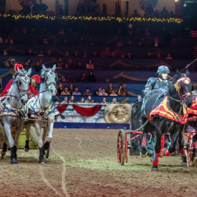 London International Horse Show – Chariot race 