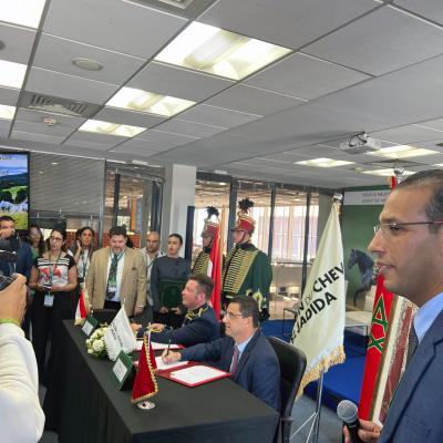 Hungarian delegation at the professional meeting in Morocco