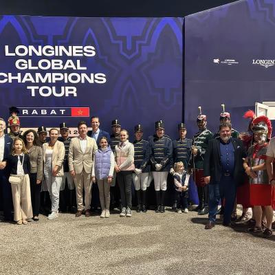 International equestrian team photo - Longines Global Champions Tour