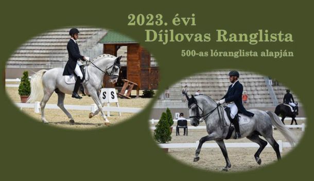 2023. évi Díjlovas ranglista plakátja